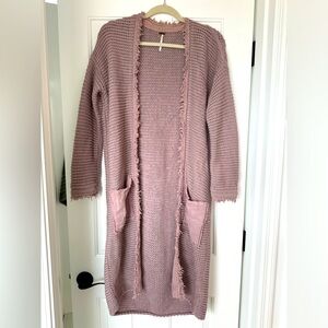 Free people long cardigan